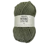 Frida's Wollhaus Drops 50 g Merino Extra Fine Mulesingfrei Waschbar Häkeln Stricken 46 Farben (mix 47 | Salbeigrün)