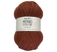 Frida's Wollhaus Drops 50 g Merino Extra Fine Mulesingfrei Waschbar Häkeln Stricken 46 Farben (uni colour 42 | Zeder)