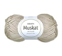 Frida's Wollhaus Drops 50 g Muskat Baumwolle Stricken Häkeln Wolle Garn mercerisiert 45 Farben (61 | Hellbeige)