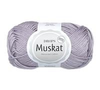 Frida's Wollhaus Drops 50 g Muskat Baumwolle Stricken Häkeln Wolle Garn mercerisiert 45 Farben (92 | Zarte Orchidee)