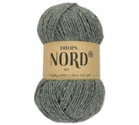 Frida's Wollhaus Drops 50 g Nord Sockenwolle Alpaka Schurwolle flauschig Stricken 23 Farben (mix 05 | Grau)