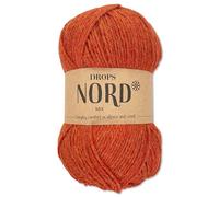 Frida's Wollhaus Drops 50 g Nord Sockenwolle Alpaka Schurwolle flauschig Stricken 23 Farben (mix 11 | Rost)