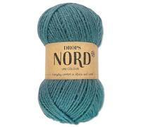 Frida's Wollhaus Drops 50 g Nord Sockenwolle Alpaka Schurwolle flauschig Stricken 23 Farben (uni colour 16 | Jeansblau)