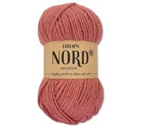 Frida's Wollhaus Drops 50 g Nord Sockenwolle Alpaka Schurwolle flauschig Stricken 23 Farben (uni colour 13 | Altrosa)