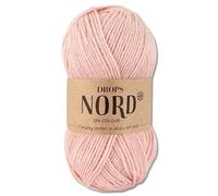 Frida's Wollhaus Drops 50 g Nord Sockenwolle Alpaka Schurwolle flauschig Stricken 28 Farben (uni 27 | Hell Pfirsich)