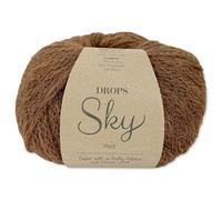 Frida's Wollhaus Drops 50 g Sky Stricken Häkeln Alpaca Schurwolle Alpaka Superweich 31 Farben (11 | Haselnuss Mix)