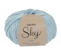 Frida's Wollhaus Drops 50 g Sky Stricken Häkeln Alpaca Schurwolle Alpaka Superweich 31 Farben (15 | Aquamarin Mix)
