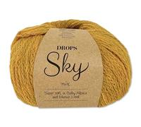 Frida's Wollhaus Drops 50 g Sky Stricken Häkeln Alpaca Schurwolle Alpaka Superweich 31 Farben (17 | Curry Mix)