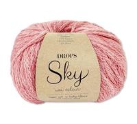 Frida's Wollhaus Drops 50 g Sky Stricken Häkeln Alpaca Schurwolle Alpaka Superweich 31 Farben (19 | Pfirsich Uni)