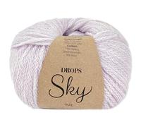 Frida's Wollhaus Drops 50 g Sky Stricken Häkeln Alpaca Schurwolle Alpaka Superweich 31 Farben (28 | Zarte Orchidee Mix)