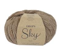 Frida's Wollhaus Drops 50 g Sky Stricken Häkeln Alpaca Schurwolle Alpaka Superweich 31 Farben (32 | Nougat Mix)