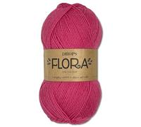 Frida's Wollhaus Drops 50g Flora Uni Stricken Häkeln Schurwolle Öke-Tex Alpaka Filzen17 Farben (Uni 28 | Magenta)