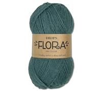 Frida's Wollhaus Drops 50g Flora Uni Stricken Häkeln Schurwolle Öke-Tex Alpaka Filzen17 Farben (Uni 23 | Nebelwald)