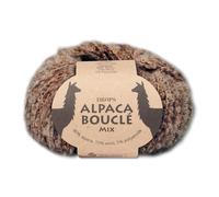 Frida's Wollhaus Drops Alpaca Bouclé 50g (mix 0602 | Braun)