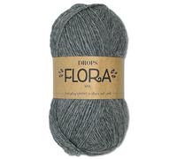 Frida's Wollhaus Drops Flora Mix 9 Farben (Mix 04 | Mittelgrau)