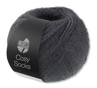 Frida's Wollhaus Lana Grossa 100 g Cosy Socks Sockenwolle Garn Merino Schurwolle Socken Stricke (7 | Dunkelgrau)