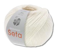 Frida's Wollhaus Lana Grossa 100 g Meilenweit 100 Seta Sockenwolle Merino Seide Garn 31 Farben (01 | Weiß)