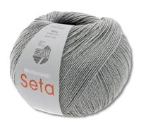 Frida's Wollhaus Lana Grossa 100 g Meilenweit 100 Seta Sockenwolle Merino Seide Garn 31 Farben (14 | Grau)