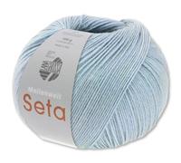 Frida's Wollhaus Lana Grossa 100 g Meilenweit 100 Seta Sockenwolle Merino Seide Garn 31 Farben (22 | Hellblau)