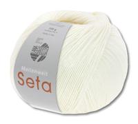 Frida's Wollhaus Lana Grossa 100 g Meilenweit 100 Seta Sockenwolle Merino Seide Garn 31 Farben (24 | Brilliantweiß)