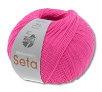 Frida's Wollhaus Lana Grossa 100 g Meilenweit 100 Seta Sockenwolle Merino Seide Garn 31 Farben (37 | Pink)