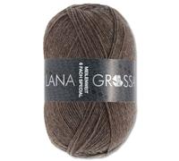 Frida's Wollhaus Lana Grossa 150 g Meilenweit 6-fach 150 Sockenwolle Stricken Garn 19 Farben (9103 | Dunkelbraun)