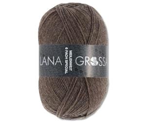 Frida's Wollhaus Lana Grossa 150 g Meilenweit 6-fach 150 Sockenwolle Stricken Garn 19 Farben (9103 | Dunkelbraun)