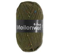 Frida's Wollhaus Lana Grossa 150 g Meilenweit 6-fach 150 Sockenwolle Stricken Garn 19 Farben (9248 | Dunkelgrün)