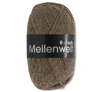 Frida's Wollhaus Lana Grossa 150 g Meilenweit 8-fach 150 Sockenwolle Stricken Garn 16 Farben (9612 | Dunkelbraun)
