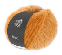 Frida's Wollhaus Lana Grossa 50 g Avio Alpaka Wolle Garn Stricken Effektstruktur 14 Farben (01 | Honiggelb/Senfgelb)