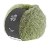 Frida's Wollhaus Lana Grossa 50 g Avio Alpaka Wolle Garn Stricken Effektstruktur 14 Farben (02 | Graugrün/Gelbgrün)