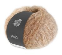Frida's Wollhaus Lana Grossa 50 g Avio Alpaka Wolle Garn Stricken Effektstruktur 14 Farben (04 | Beige/Taupe)