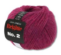 Frida's Wollhaus Lana Grossa 50 g Brigitte No. 2 Netzgarn Wolle Garn Alpaka Baumwolle 46 Farben (38 | Fuchsia)