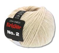 Frida's Wollhaus Lana Grossa 50 g Brigitte No. 2 Netzgarn Wolle Garn Alpaka Baumwolle 46 Farben (47 | Hellbeige)