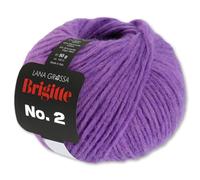 Frida's Wollhaus Lana Grossa 50 g Brigitte No. 2 Netzgarn Wolle Garn Alpaka Baumwolle 46 Farben (62 | Viola)
