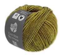 Frida's Wollhaus Lana Grossa 50 g Cool Wool Big Vintage Wolle Garn Merino Stricken 10 Farben (7161 | Oliv)