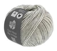 Frida's Wollhaus Lana Grossa 50 g Cool Wool Big Vintage Wolle Garn Merino Stricken 10 Farben (7169 | Hellgrau)