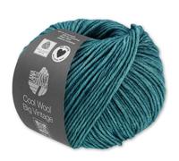 Frida's Wollhaus Lana Grossa 50 g Cool Wool Big Vintage Wolle Garn Merino Stricken 16 Farben (7179 | Petrol)