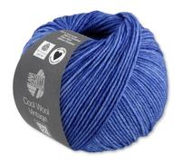 Frida's Wollhaus Lana Grossa 50 g Cool Wool Vintage Merino Wolle Garn Stricken Häkeln viele Farben (7373 | Blau)