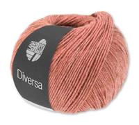 Frida's Wollhaus Lana Grossa 50 g Diversa Wolle Baumwoll-Mischgarn Mélange-Effekt 14 Farben (04 | Terracotta)