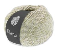 Frida's Wollhaus Lana Grossa 50 g Diversa Wolle Baumwoll-Mischgarn Mélange-Effekt 14 Farben (07 | Natur)