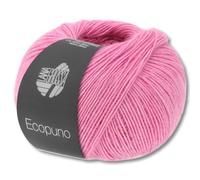 Frida's Wollhaus Lana Grossa 50 g Ecopuno Netzgarn Baumwolle Merino Alpaca Wolle Garn 69 Farben (82 - Geranienrosa)