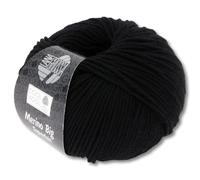 Frida's Wollhaus Lana Grossa 50g Cool Wool Big Merinowolle Wolle Garn Häkeln Stricken 24 Farben (627 | Schwarz)
