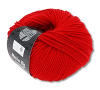 Frida's Wollhaus Lana Grossa 50g Cool Wool Big Merinowolle Wolle Garn Häkeln Stricken 24 Farben (923 | Leuchtendrot)