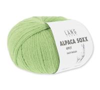 Frida's Wollhaus Lang Yarns 100 g Alpaca Soxx 4-fach Wolle Stricken Alpaka Easywash 64 Farben (016 | Grün)