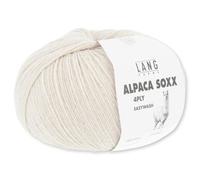 Frida's Wollhaus Lang Yarns 100 g Alpaca Soxx 4-fach Wolle Stricken Alpaka Easywash 64 Farben (026 | Sand)