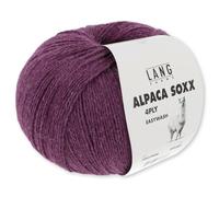 Frida's Wollhaus Lang Yarns 100 g Alpaca Soxx 4-fach Wolle Stricken Alpaka Easywash 64 Farben (046 | Zyklame)