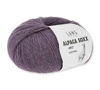 Frida's Wollhaus Lang Yarns 100 g Alpaca Soxx 4-fach Wolle Stricken Alpaka Easywash 64 Farben (047 | Violett)