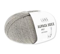 Frida's Wollhaus Lang Yarns 100 g Alpaca Soxx 4-fach Wolle Stricken Alpaka Easywash 64 Farben (096 | Hellbraun Mélange)