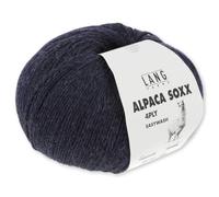 Frida's Wollhaus Lang Yarns 100 g Alpaca Soxx 4-fach Wolle Stricken Alpaka Easywash 64 Farben (125 | Navvy Mélange)